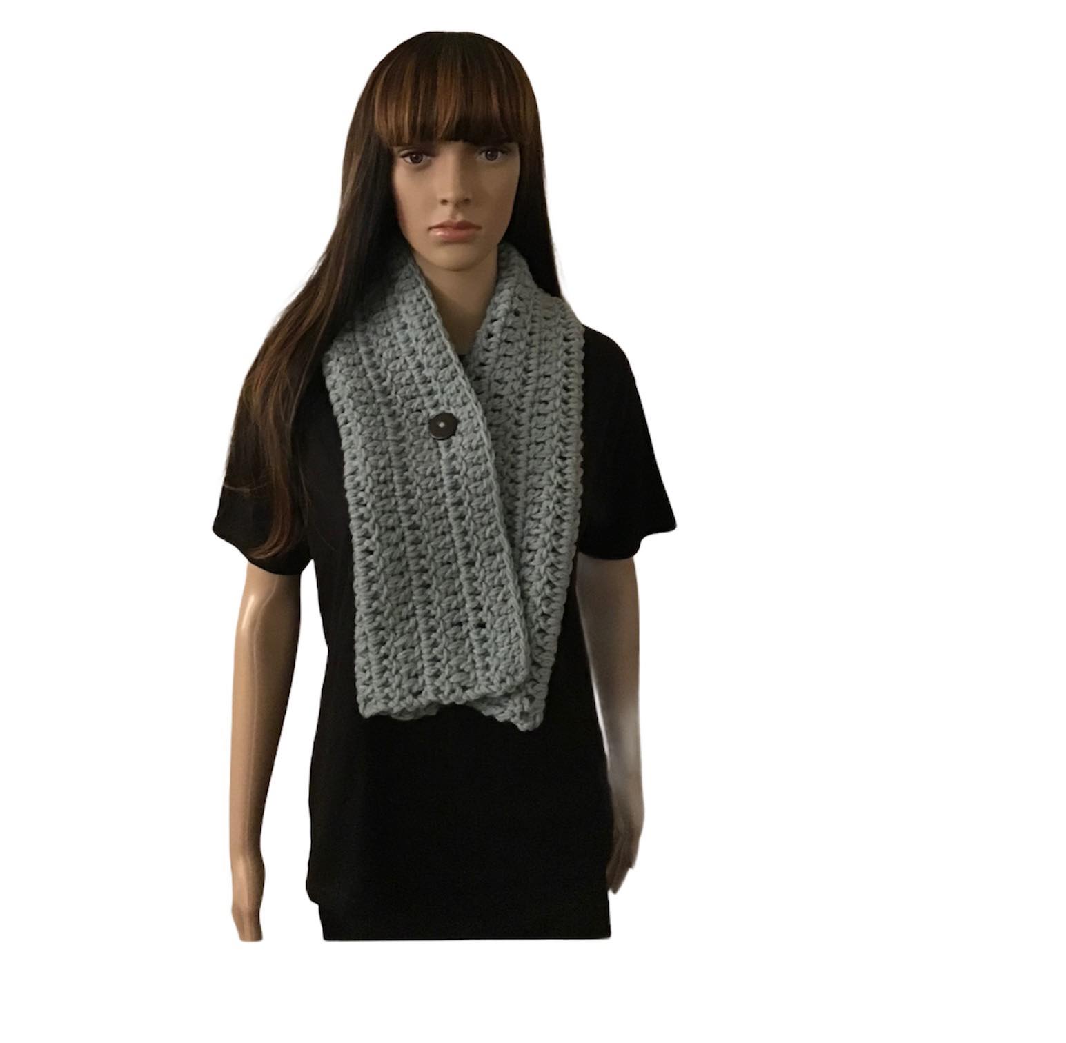 Button Cowl Neck